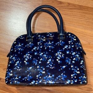 Floral Blue Handbag